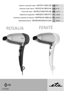 Manuál Eta Rosalia 6320 90000 Vlasový vysoušeč