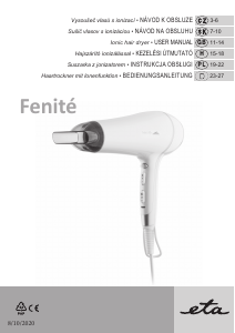 Használati útmutató Eta Fenité 7320 90010 Hajszárító