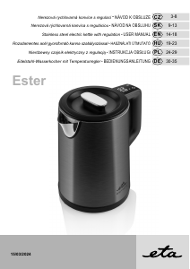 Bruksanvisning Eta Ester 4597 90000 Vattenkokare