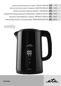 Használati útmutató Eta Emily 4595 90000 Vízforraló