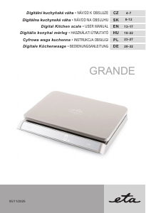 Instrukcja Eta Grande 9770 90000 Waga kuchenna