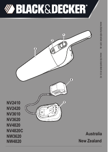 Bruksanvisning Black and Decker NV3620 Handdammsugare