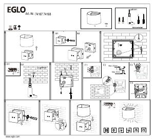 Priročnik Eglo 74168 Svetilka