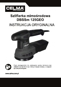 Instrukcja Celma DBSSm 125GEO Szlifierka mimośrodowa
