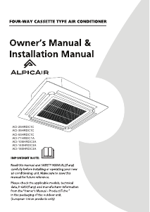 Handleiding AlpicAir ACI-35HRDC1C Airconditioner