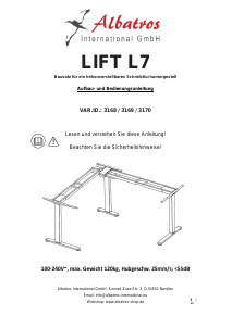 Manual de uso Albatros 3168 Lift L7 Escritorio