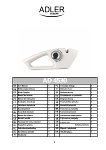 Manual de uso Adler AD 4530 Afilador de cuchillos