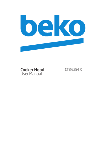 Handleiding BEKO CTB 6254 X Afzuigkap