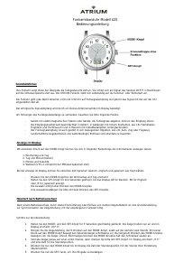 Bedienungsanleitung Atrium A25-30 Armbanduhr