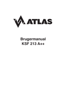 Brugsanvisning Atlas KSF 213 Køle-fryseskab