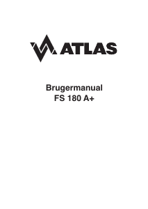 Brugsanvisning Atlas FS 180 Fryser