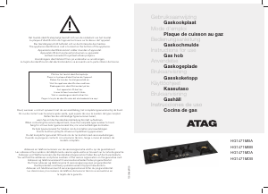 Mode d’emploi ATAG HG1471MBB Table de cuisson