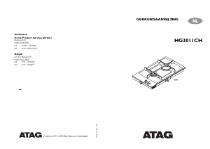 Handleiding ATAG HG3011CH Kookplaat