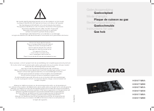 Mode d’emploi ATAG HG9571MBB Table de cuisson