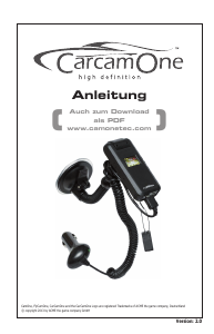 Bedienungsanleitung CamOne CarCamOne HD Action-cam