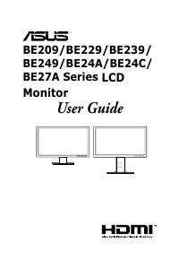 Manual Asus BE24AQLB LCD Monitor