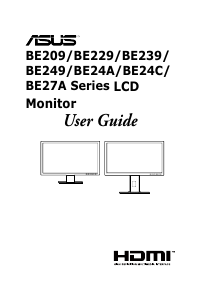 Manual Asus BE24CQLB LCD Monitor