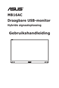 Handleiding Asus MNB16C LCD monitor
