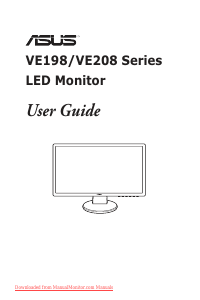 Handleiding Asus VE198S LCD monitor