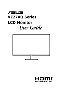 Manual Asus VZ27AQ LCD Monitor