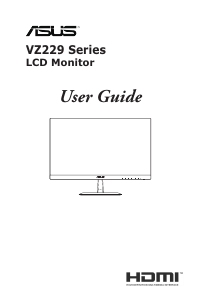 Manual Asus VZ229N LCD Monitor