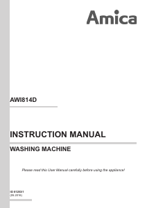 Manual Amica AWI814D Washing Machine