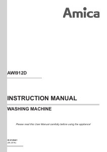 Manual Amica AWI912D Washing Machine