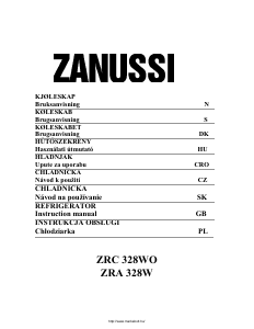 Instrukcja Zanussi ZRA328W Lodówka