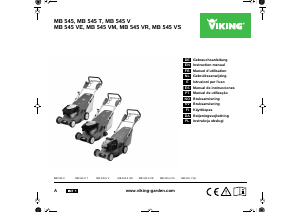 Manual de uso Viking MB 545 VS Cortacésped