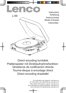 Manual Lenco L-69 Turntable