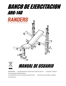 Manual de uso Randers ARG 140 Máquina de ejercicios
