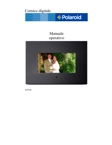 Manuale Polaroid 074-15-0083 Cornice digitale