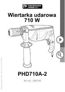 Instrukcja Performance Power PHD710A-2 Młotowiertarka