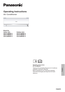 Manual Panasonic CS-C12PKF-3 Air Conditioner