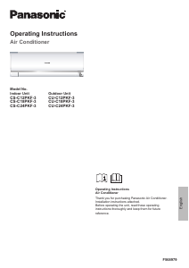 Manual Panasonic CS-C24PKF-3 Air Conditioner