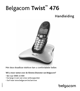Handleiding Belgacom Twist 476 Draadloze telefoon
