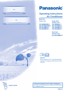 Manual Panasonic CS-S18NKU-1 Air Conditioner