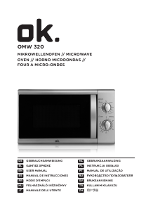 Manual de uso OK OMW 320 D-M Microondas