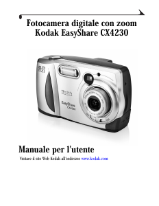 Manuale Kodak EasyShare CX4230 Fotocamera digitale