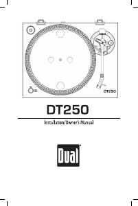 Handleiding Dual DT250 Platenspeler