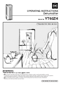 Manual KDK YT60ZH Dehumidifier