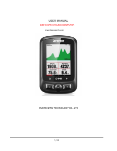 Manual iGPSport iGS618 Cycling Computer