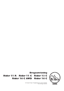 Brugsanvisning Husqvarna Rider 13 C Plæneklipper