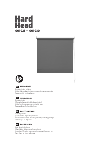 Instrukcja Hard Head 001-725 Roleta zaciemniająca