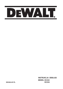 Instrukcja DeWalt DC234 Młotowiertarka