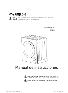 Manual de uso Daewoo DWD-50CW Lavadora
