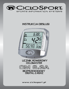 Instrukcja CicloSport CM 8.3A Licznik rowerowy