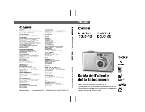 Manuale Canon IXUS 30 Fotocamera digitale