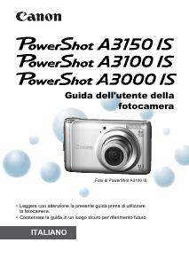 Manuale Canon PowerShot A3000 IS Fotocamera digitale