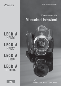 Manual Canon LEGRIA HF R17 Cameră video